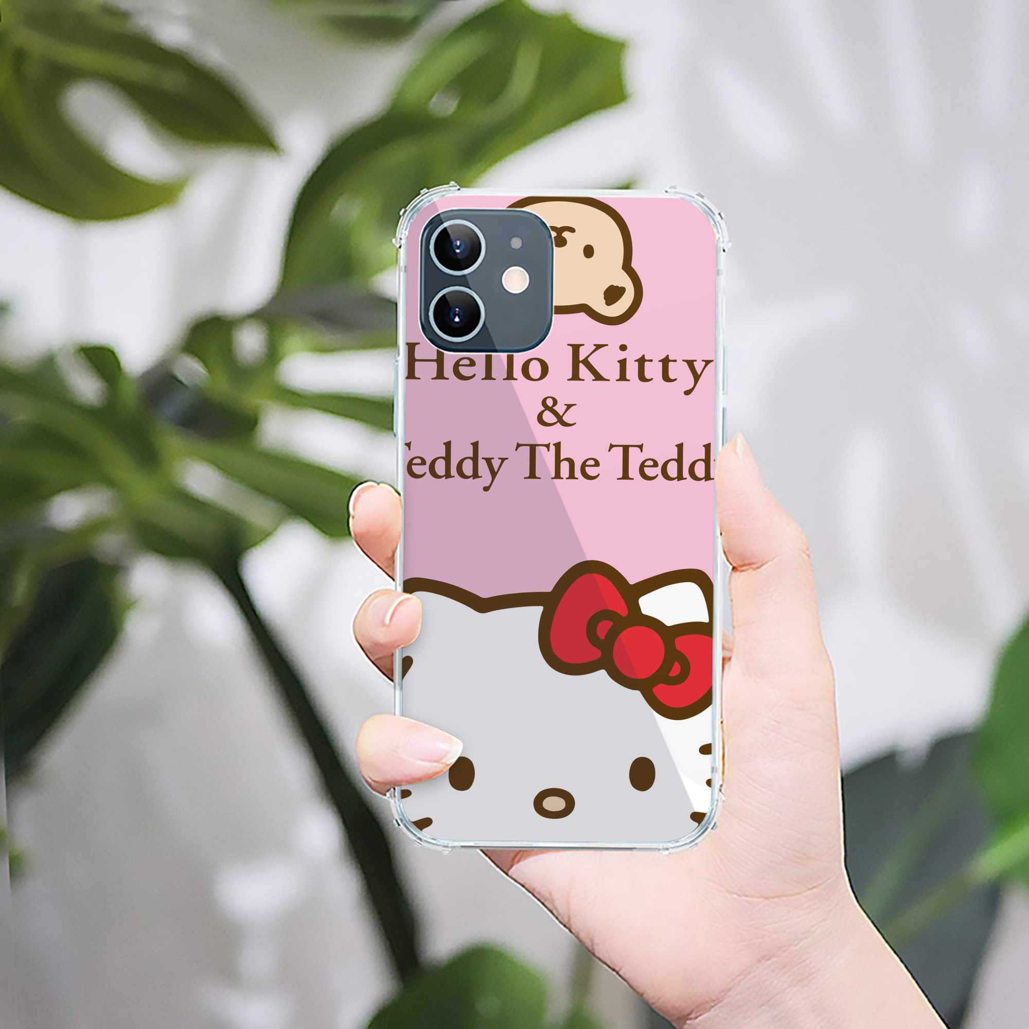 （画像用） Hello Kitty ハローキティ 【iPhone 12シリーズ対応】透明スマホケース（クリアソフトケース）